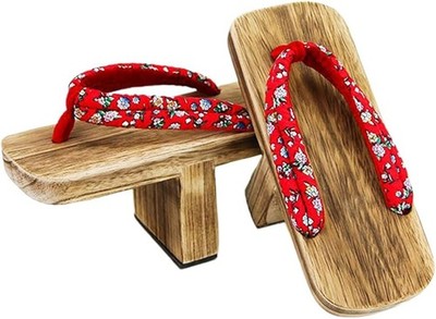 Japanischer traditioneller einzahniger Tengu Hita Geta aus Holz Größe frei 27...