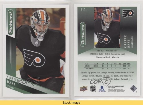 2019-20 Upper Deck Parkhurst ePack Gold Carter Hart #219 LESENl6f - Bild 3 von 3