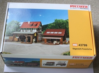 Vollmer H0 43799 - Lagerschuppen für Sägewerk - Bausatz mit OVP und Zubehör