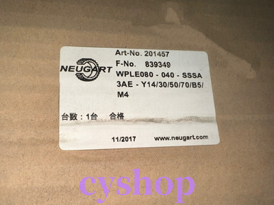 New NEUGART WPLE080-040-SSSA3AE-Y14/30/50/70/B5/M4 motor Fast Ship via DHL*y