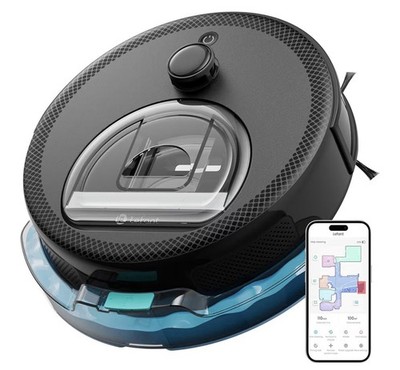 LiDAR Robot Vacuum and Mop, Smart Mapping and Obstacle Avoidance, Tangle-Free...