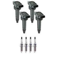 NGK 4 Ignition Coil 4 GPower Platinum Spark Plugs Kit For 4Runner Tacoma 2.7 L4