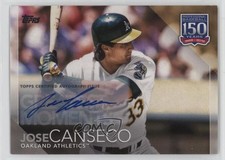 2019 Topps Update 150 Years of Professional Baseball 9/10 Jose Canseco Auto 0fo5