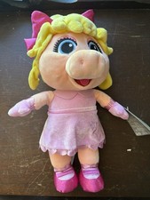 Disney Muppet Babies Miss Piggy Plush Beanbag Doll 14" Pink Stuffed Animal