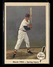 1959 FLEER TED WILLIAMS #50 MARCH 1954 - SPRING INJURY RED SOX