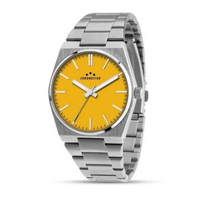 Chronostar Supreme   Herrenuhr Stahl Silber Gelb (R3753315002)