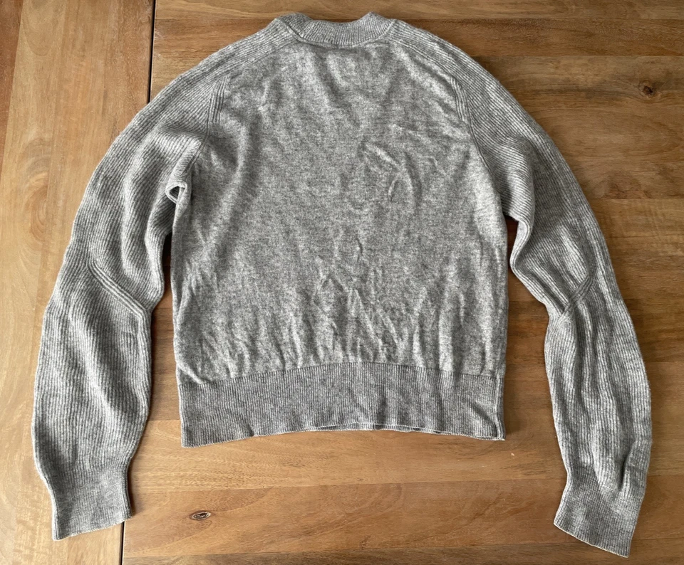 Rag & Bone Cashmere Crewneck Sweatshirt Womens Large Gray Pullover Longsleeve - Image 2 of 4