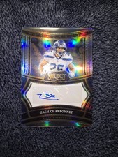2024 Panini Select - Signatures Zach Charbonnet #SP-ZCT Silver Prizm /399 (AU)