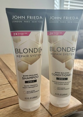 John Frieda Blonde Repair System Bond Building Shampoo & Conditioner Set 8.3oz.