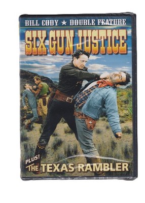 Bill Cody Double Feature: Six Gun Justice / Texas Rambler DVD Brand New, Sealed