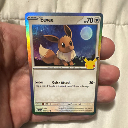 The Pokémon Company Pokémon TCG Eevee 118/128 Holo 30th Celebrations 2026