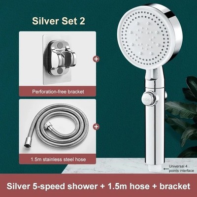 High-Pressure Shower Head, Multi-Functional Hand Held Sprinkler With 5 Modes US