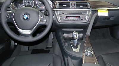 CF Trim Vinyl Wrap on beige/poplar wood interior - BMW 3-Series