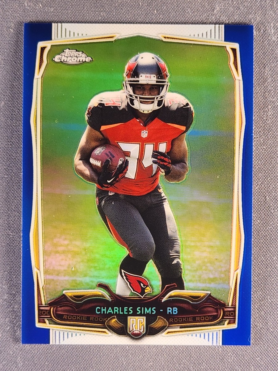 2014 Topps Chrome #191 Charles Sims Rookie RC Blue Refractor /199