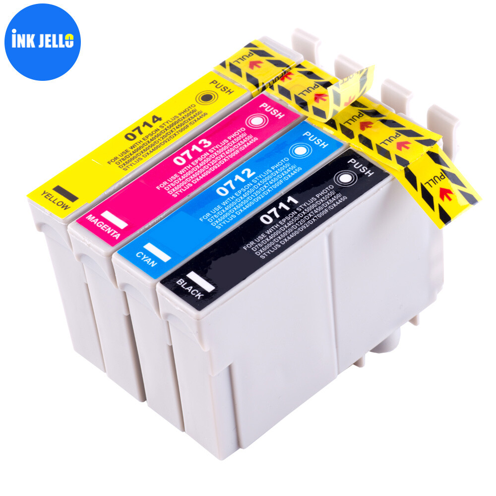 D&C T0715 Cartuchos De Tinta Compatible Para Epson T0711 T0712 T0713