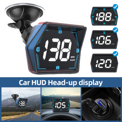 Car HUD GPS Speedometer Digital GPS Universal Speed MPH KMH HUD Head Up Display