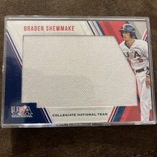2018 Panini USA Baseball Stars and Stripes- Braden Shewmake Jumbo Jersey 222/299