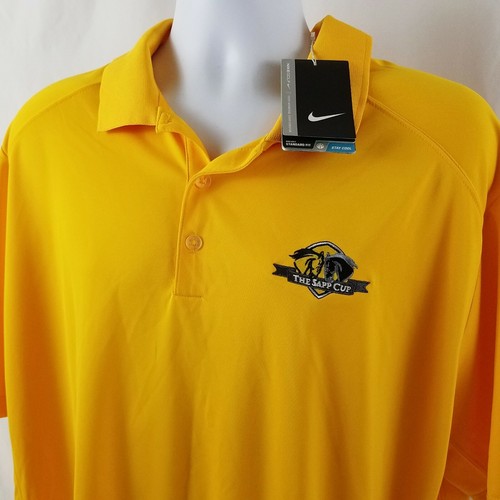 NIKE Golf Tour Performance Dri-Fit Mens XXL Polo Shirt Short Sleeve The Sapp Cup - Picture 2 of 10