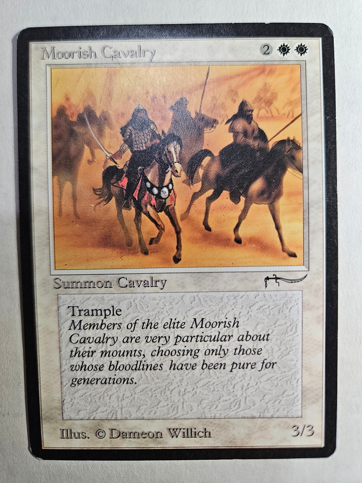 Moorish Cavalry (Dark) - Arabian Nights Common LP MTG Magic The Gathering