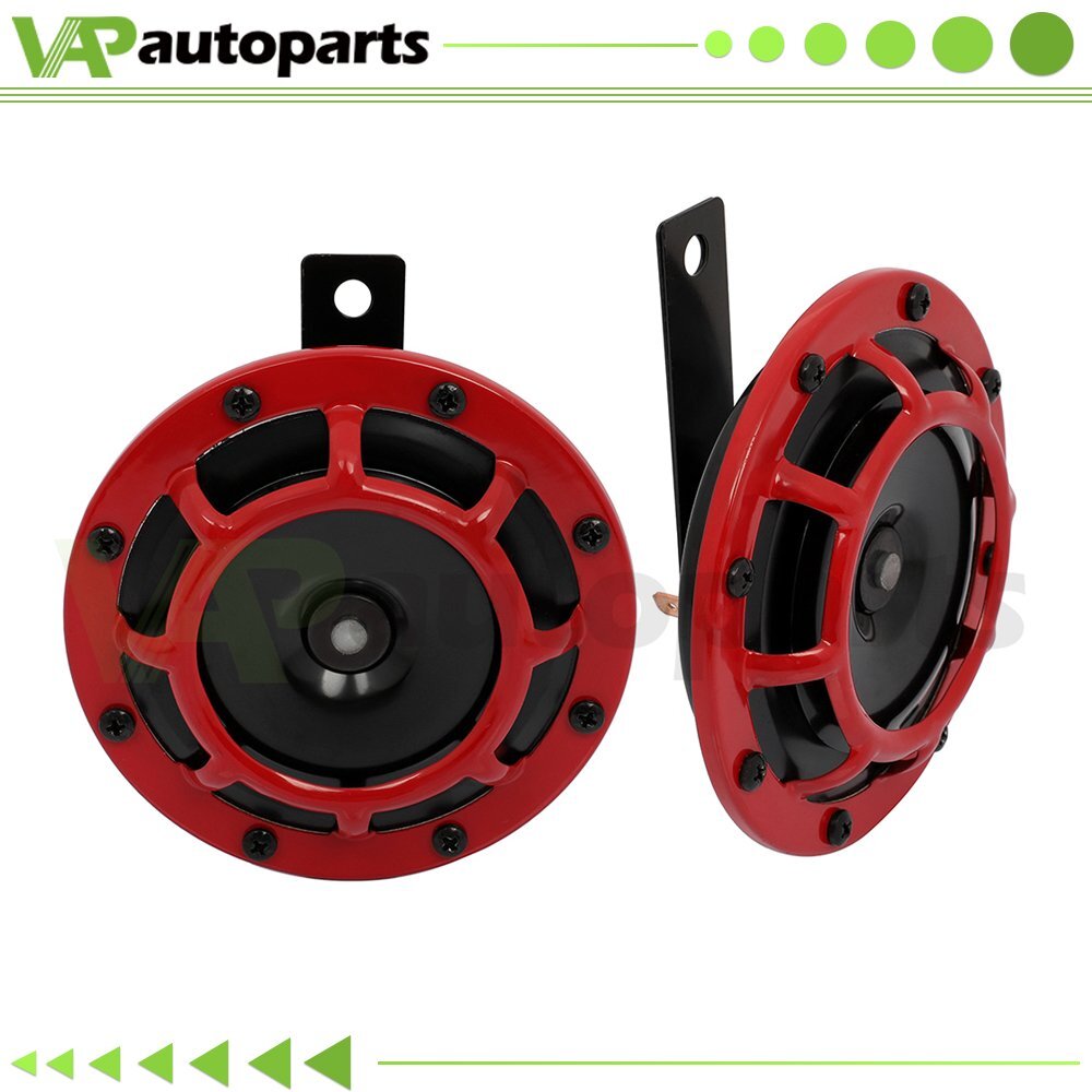 12V 115db 125mm Red GrillMount Car Horns For Car SUV Truck Yacht eBay