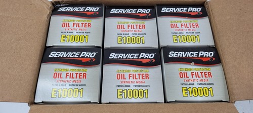 QTY 6 Service Pro E10001 Engine Oil Filter For Select 10-23 Mercedes-Benz Models - Picture 2 of 10