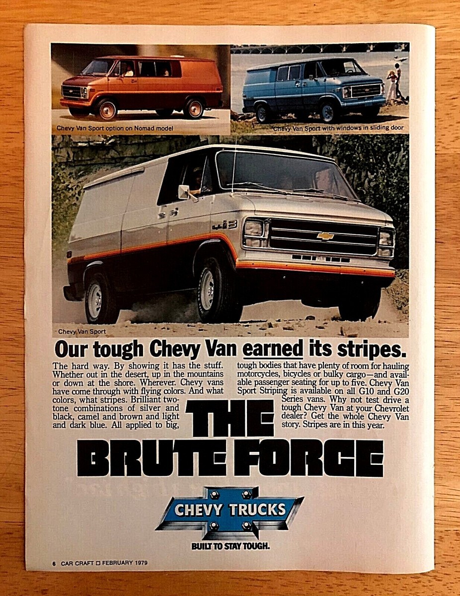 1979 CHEVROLET CHEVY VAN—G10 G20 SPORT NOMAD—BRUTE FORCE—ORIGINAL