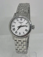 Tissot T129210A Womens Watch Stainless Steel Sapphire Crystal 28mm White Dial