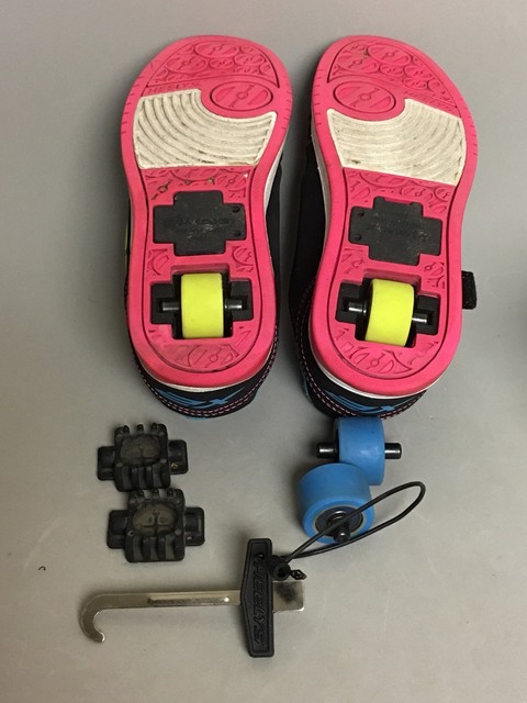 heelys x2 dual up black pink