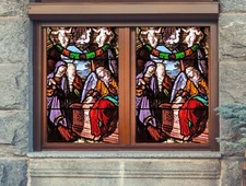 3D Angel Girl 39NAO Window Film Print Sticker Cling Stained Glass UV Block Fa