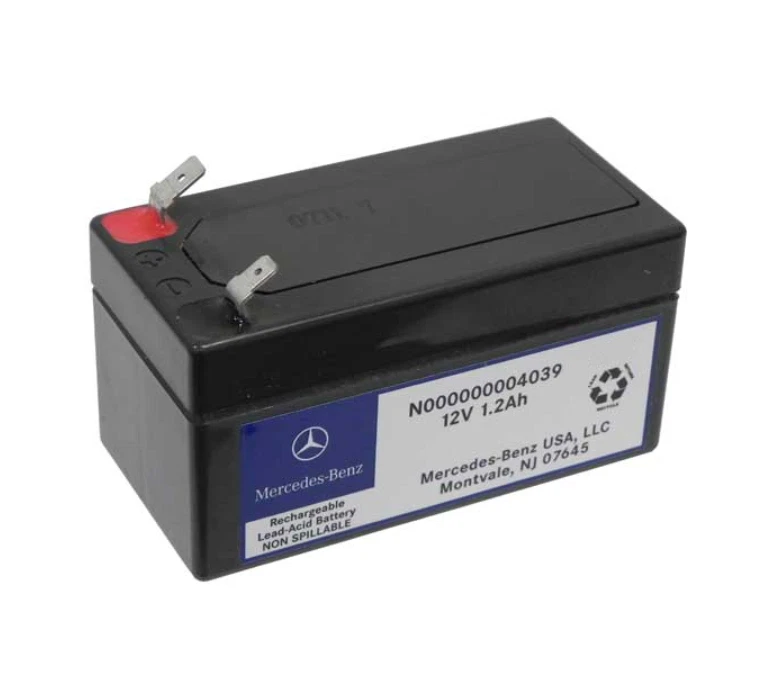 Batería de respaldo auxiliar genuina 12V - 1.2AH para vehículos Mercedes-Benz 06-24 Foto 3 de 3