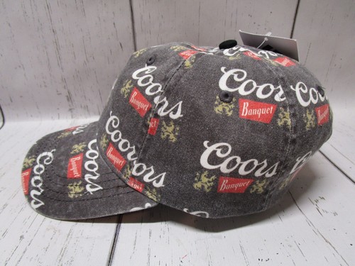 Coors Banquet All Over Print Logo Adjustable Hat Cap - H3 Pre-Production - NEW - Picture 2 of 5