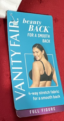 Vanity Fair Bra Back Smoothing Full-Figure Underwire 76380 White 42C New W/ Tags - Picture 3 of 10