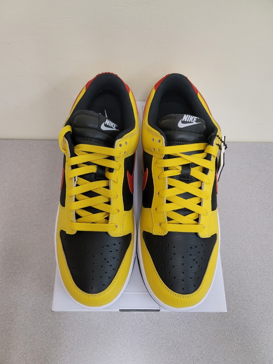 Nike Dunk Low By You Unlocked BRUCE LEE Black Yellow Red Size 10.5