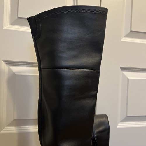 Guess Womens Jellio Black Block Heel Knee-High Boots 8.5 M - Picture 4 of 14