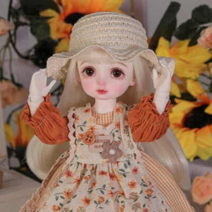 Handmade 1/6 Full Set BJD Doll Clothes Pio Lovely Girl Face Makeup Collect Gifts