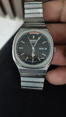 Seiko SQ Alarm Quartz Japan 7223 - 6020 Men's Day-Date Watch