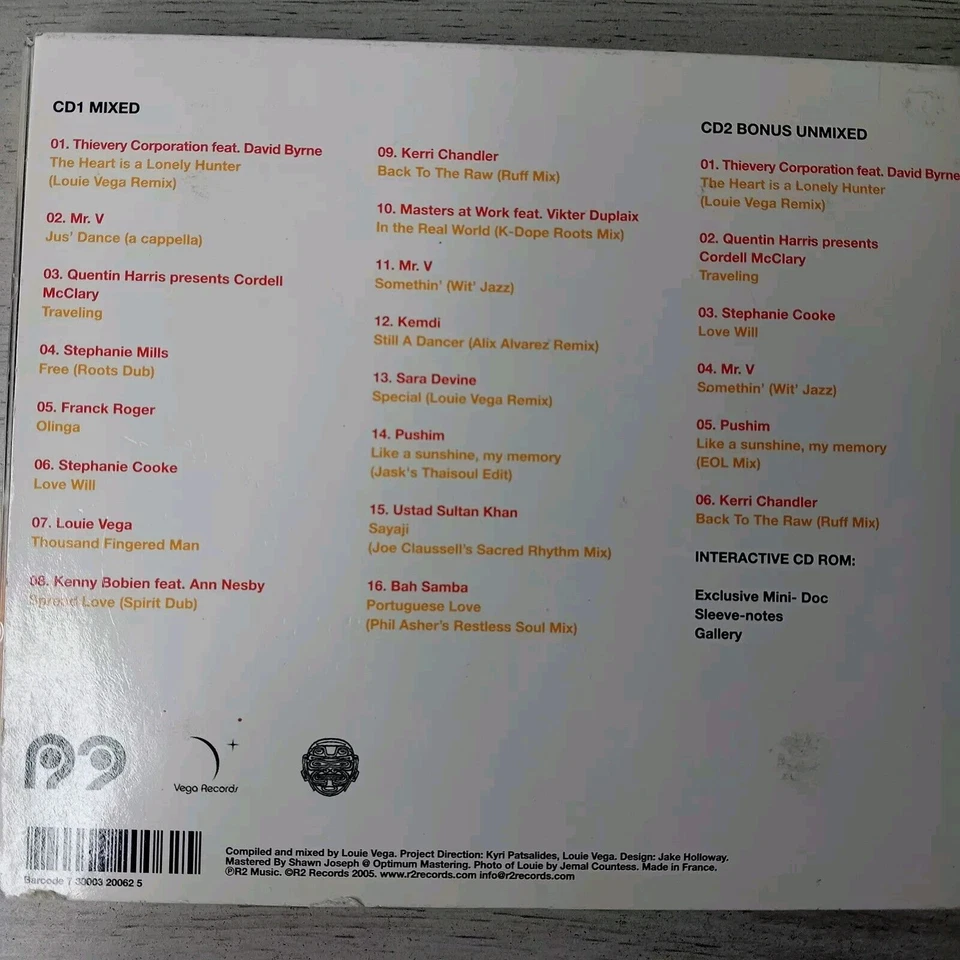 LOUIE VEGA DANCE RITUAL LIMITED EDITION DOUBLE CD - RARE RETRO MUSIC ALBUM - Image 4 of 4