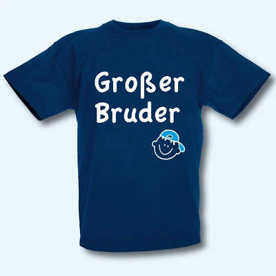 FRUIT OF THE LOOM T-Shirt Großer Bruder Geschenk Geburt Kinder T-Shirt Fun-Shirt Kids