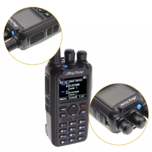 Radio Digital Anytone AT-D878UV PLUS DMR GPS APRS Bluetooth PTT Radio + Cable - Imagen 5 de 8