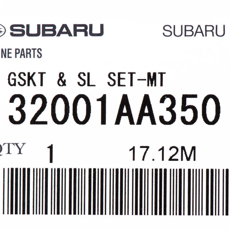 Kit de junta y sello de transmisión manual Subaru OEM 10-18 Legacy WRX NUEVO 32001AA350 Foto 3 de 3