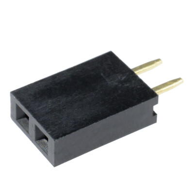 10PCS 2.54mm 2 Pins 1x2 Single Row Pitch PCB Socket Female Header