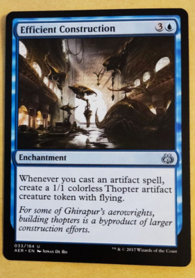 Efficient Construction - MTG Aether Revolt AER Uncommon Excellent (EX)