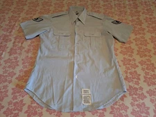 U.S. Air Force Polyester-Cotton Man's Short Sleeve Type II Shirt Size 16 1/2 Use