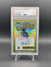 2023 Finest Flashbacks Finest Gamers Bobby Witt Jr Gold Auto /50 Royals PSA 10