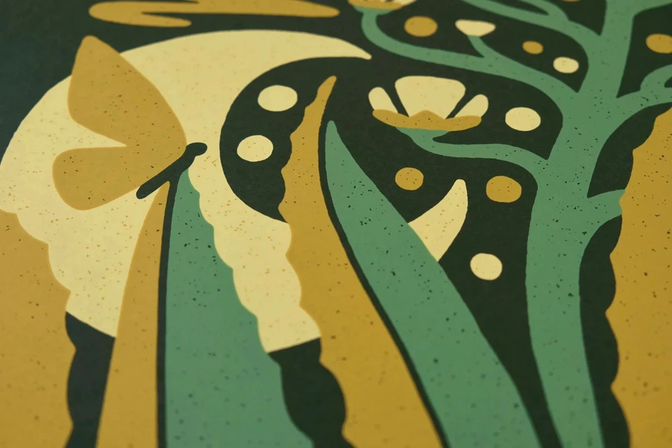 Impresión artística DKNG Agave Bloom (edición limitada póster serigrafía de 16" x 20") Foto 4 de 4