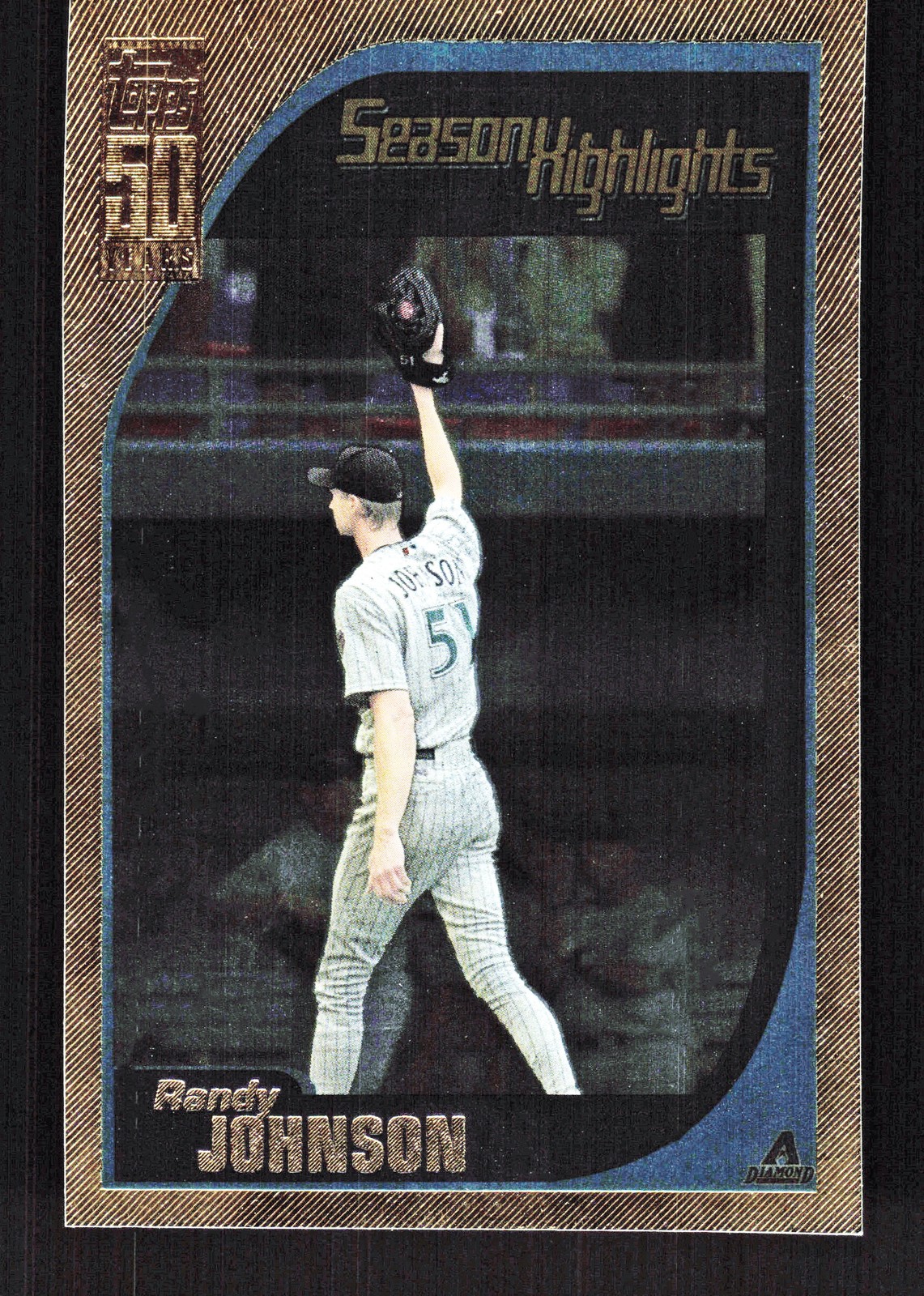 Randy Johnson Arizona Diamondbacks 2001 Topps Gold #388 SN /2001