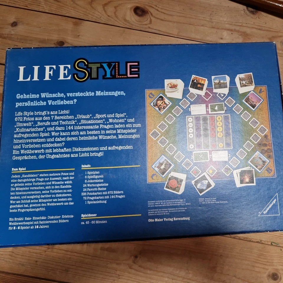 Life Style, Ravensburger 1989,  Spiel, vollständig 4-5 - Bild 3 von 4