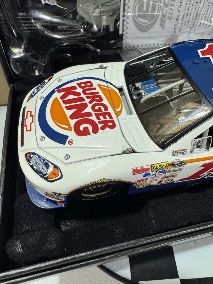 RARO* Tony Stewart Elite #14 Burger King 2009 CUNA 1/24 Nascar Diecast Foto 3 de 4