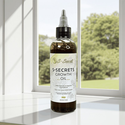 S-Secrets Scalp Stimulator Hair Growth Oil 2oz - Herbal Biotin & Essential Oils
