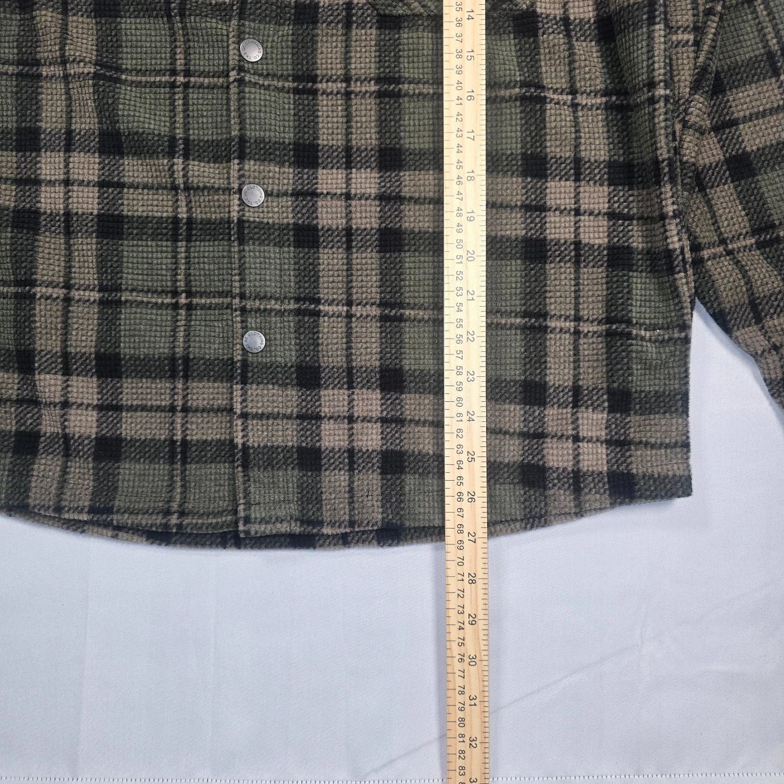 NWT BC Clothing Mens Textured Flannel Shirt Jacket Green Plaid Shacket Small image 4